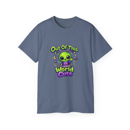 Out of This World Cute Alien Graphic T-Shirt Printify