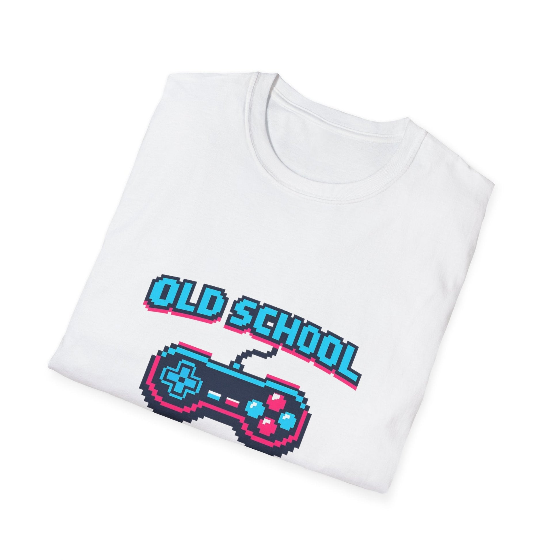 Old School Gamer T-Shirt — Retro Video Game Controller Tee Printify