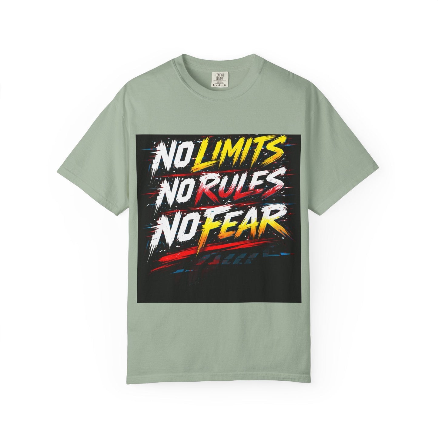 No Limits No Rules No Fear Graphic T-Shirt Printify