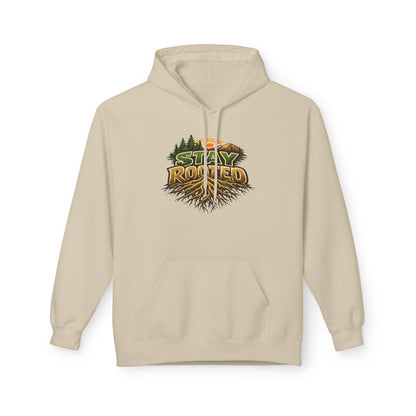 Stay Rooted Hoodie — Forest Nature Graphic Pullover
