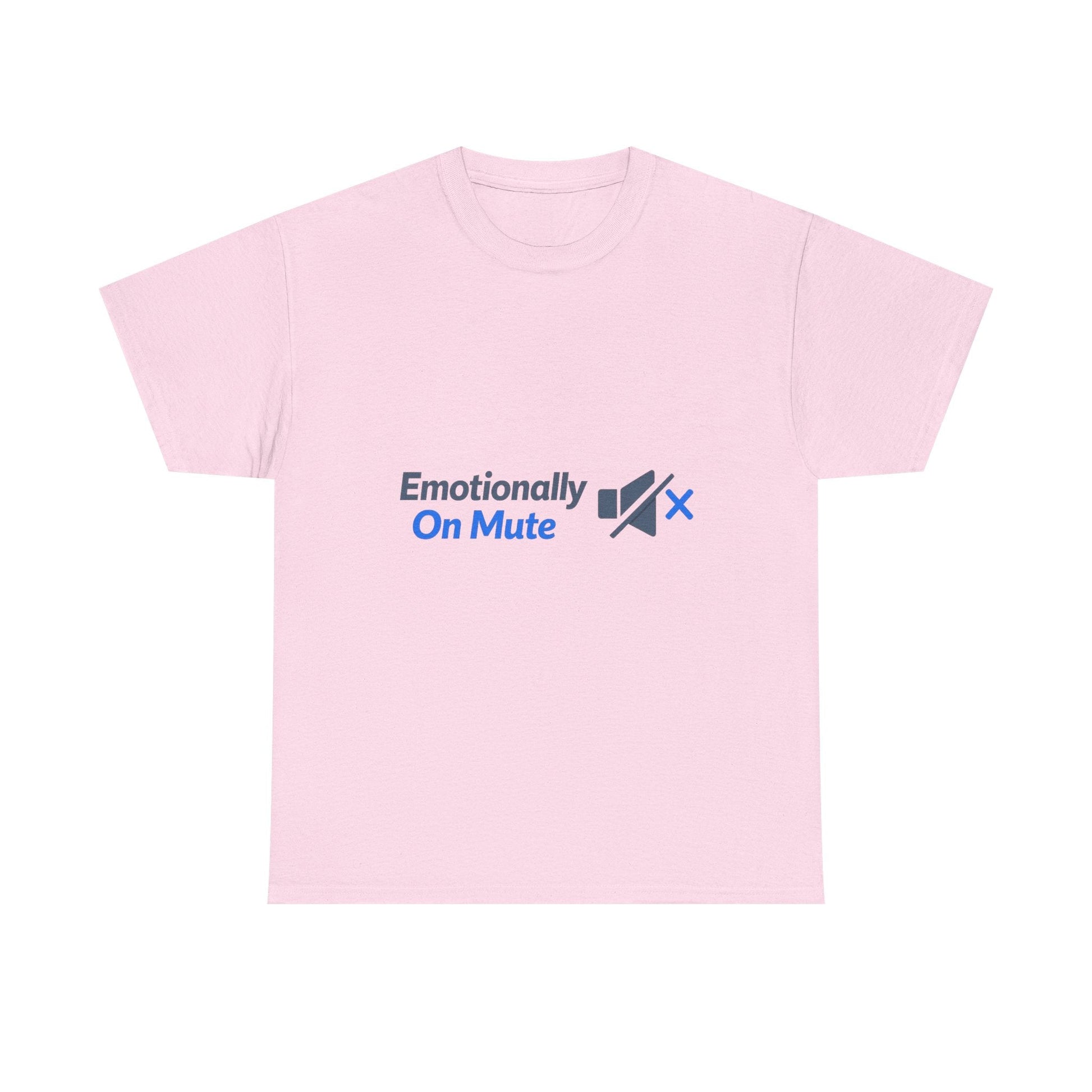 Emotionally On Mute Tee — Funny Social Anxiety Graphic T-Shirt Printify