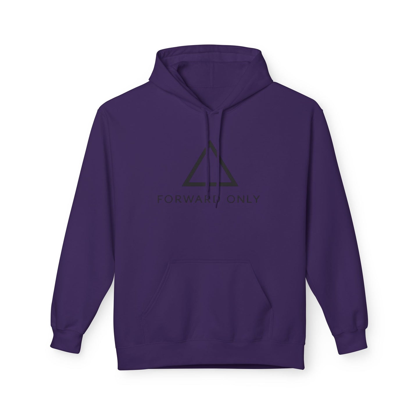 Hoodie — Minimal "Forward Only" Triangle Logo Pullover