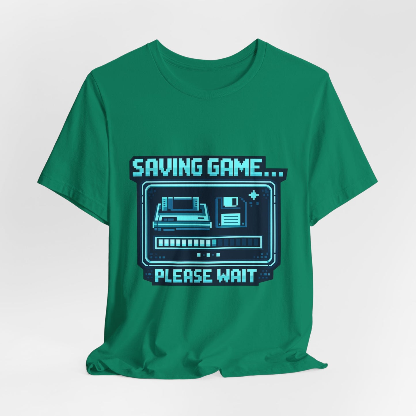 Saving Game Please Wait T-Shirt — Retro Gaming Console Tee