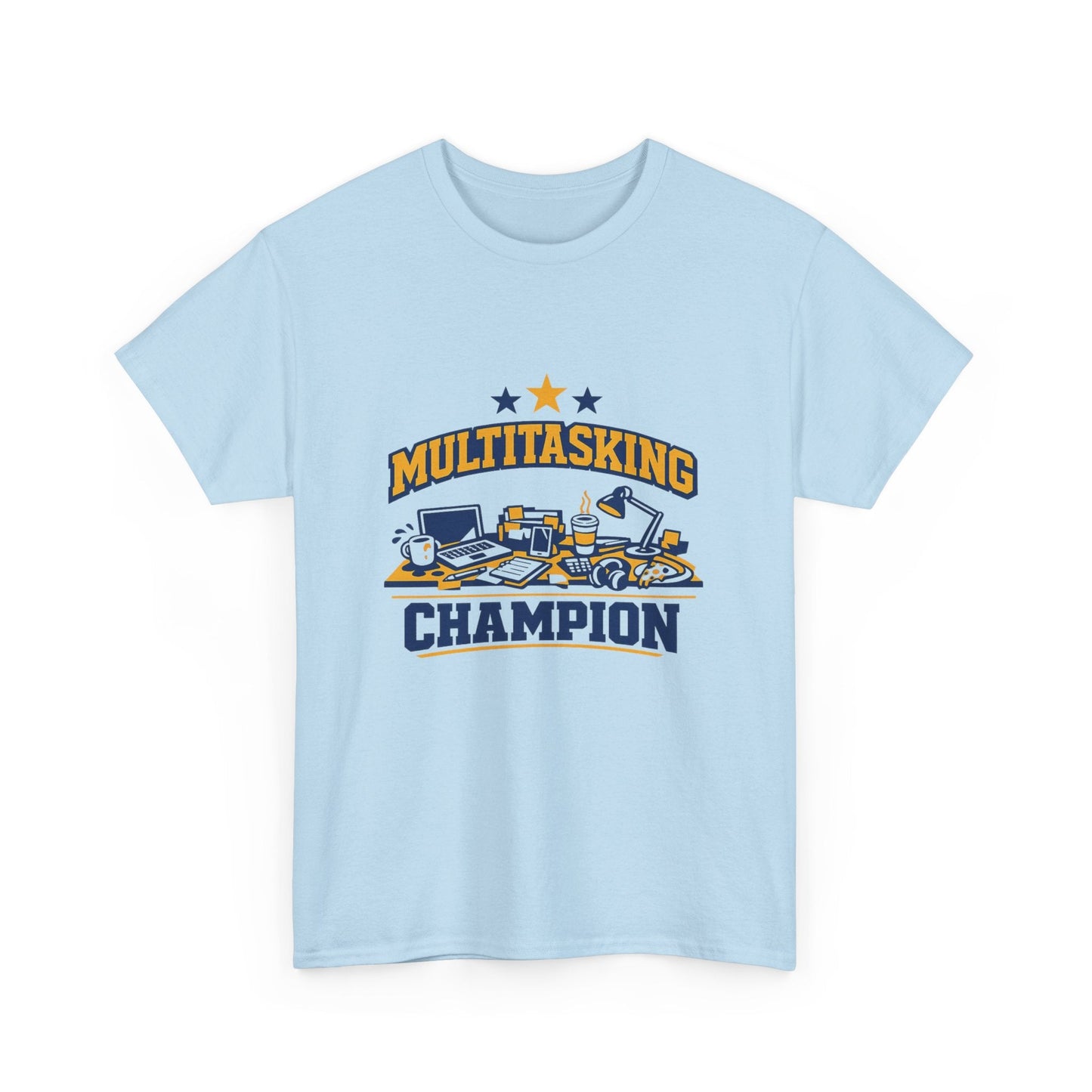 Multitasking Champion Tee — Funny Work From Home Gift Shirt Printify