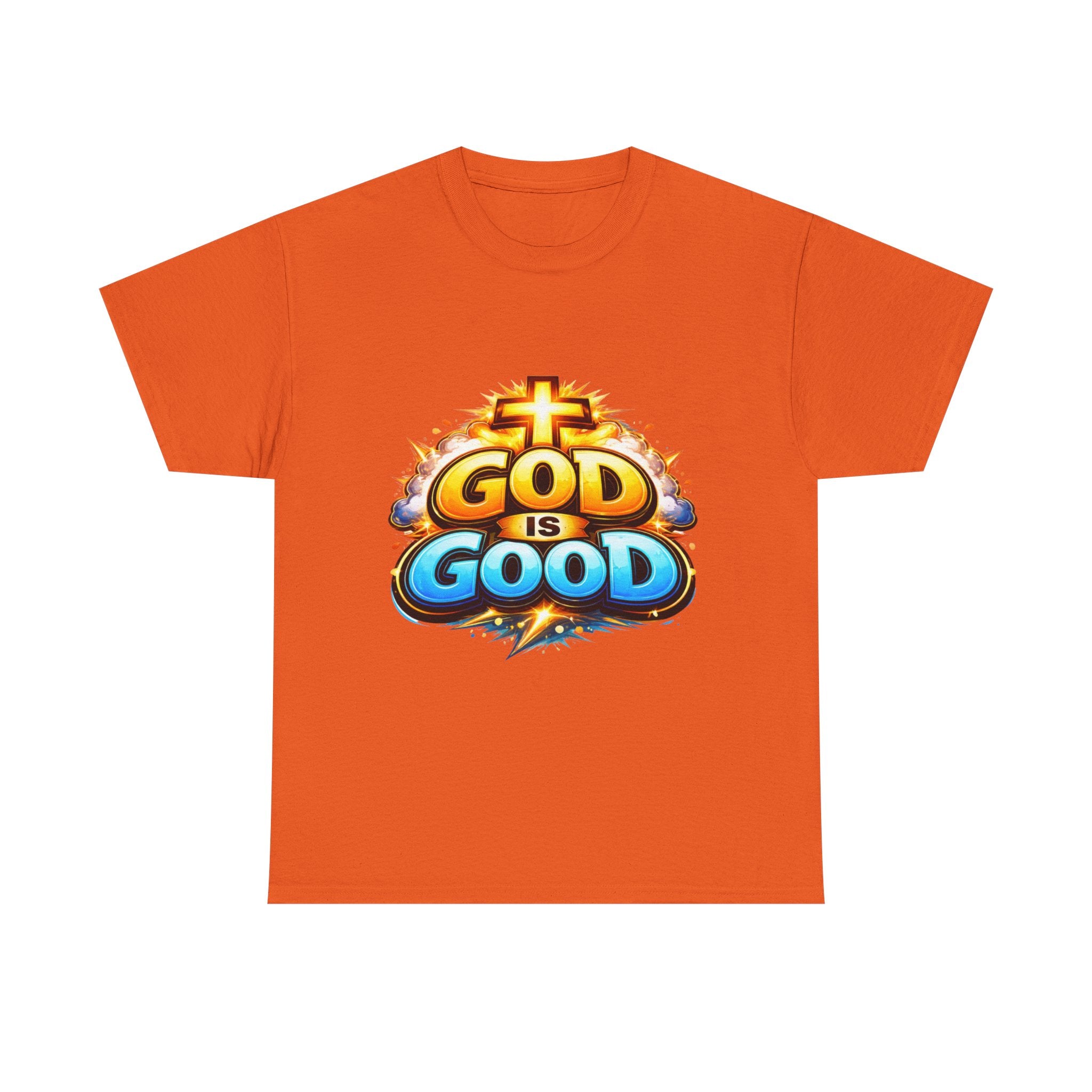 God Is Good T-Shirt — Christian Faith Tee with Cross Graphic