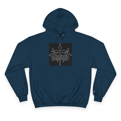Hoodie — Gothic Champion Chest Logo Hoodie Printify