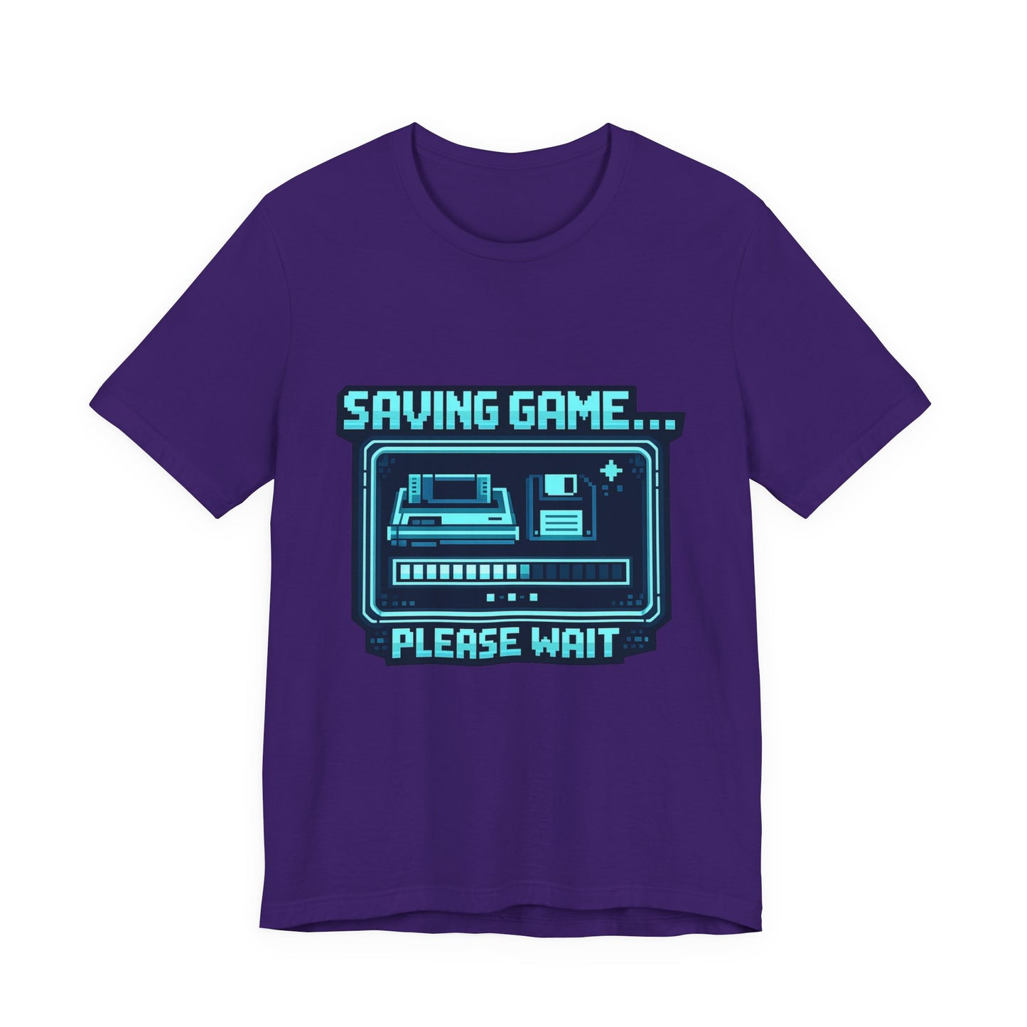 Saving Game Please Wait T-Shirt — Retro Gaming Console Tee