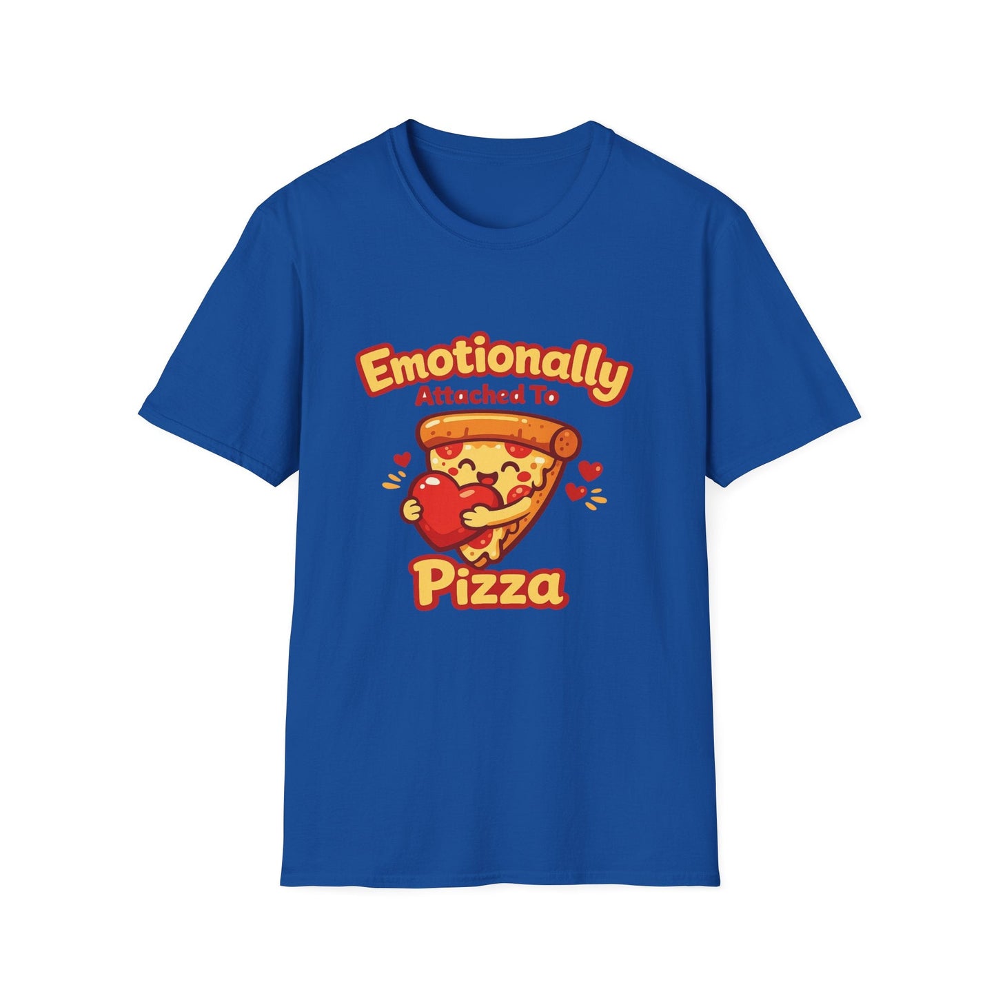 Pizza Lover T‑Shirt — "Emotionally Attached to Pizza" Cute Graphic Tee Printify