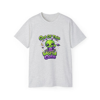 Out of This World Cute Alien Graphic T-Shirt Printify