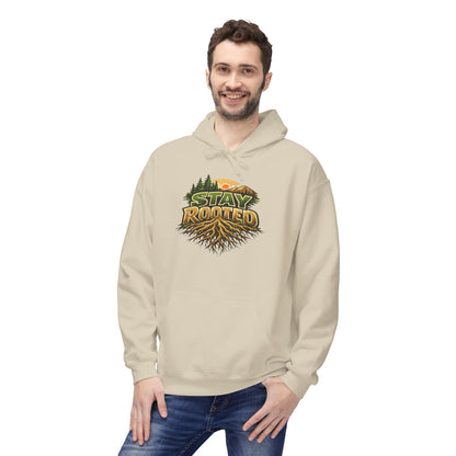 Stay Rooted Hoodie — Forest Nature Graphic Pullover