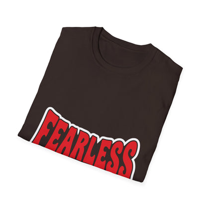 Fearless Graphic T-Shirt — Bold Red Typography Tee