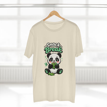 Snack Break Panda T-Shirt — Cute Panda Eating Bamboo Graphic Tee Printify