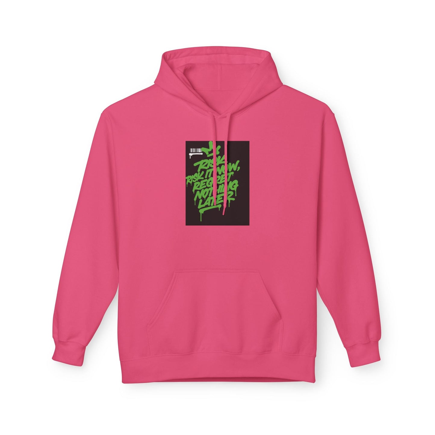 Retro Green Script Graphic Hoodie — "Push Your Limits" Streetwear Pullover Printify