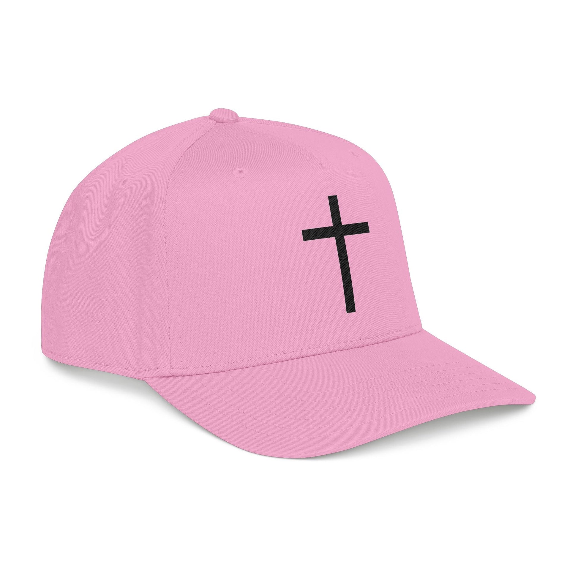 Christian Cross Baseball Cap — Minimal Embroidered Faith Hat Printify