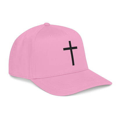 Christian Cross Baseball Cap — Minimal Embroidered Faith Hat Printify