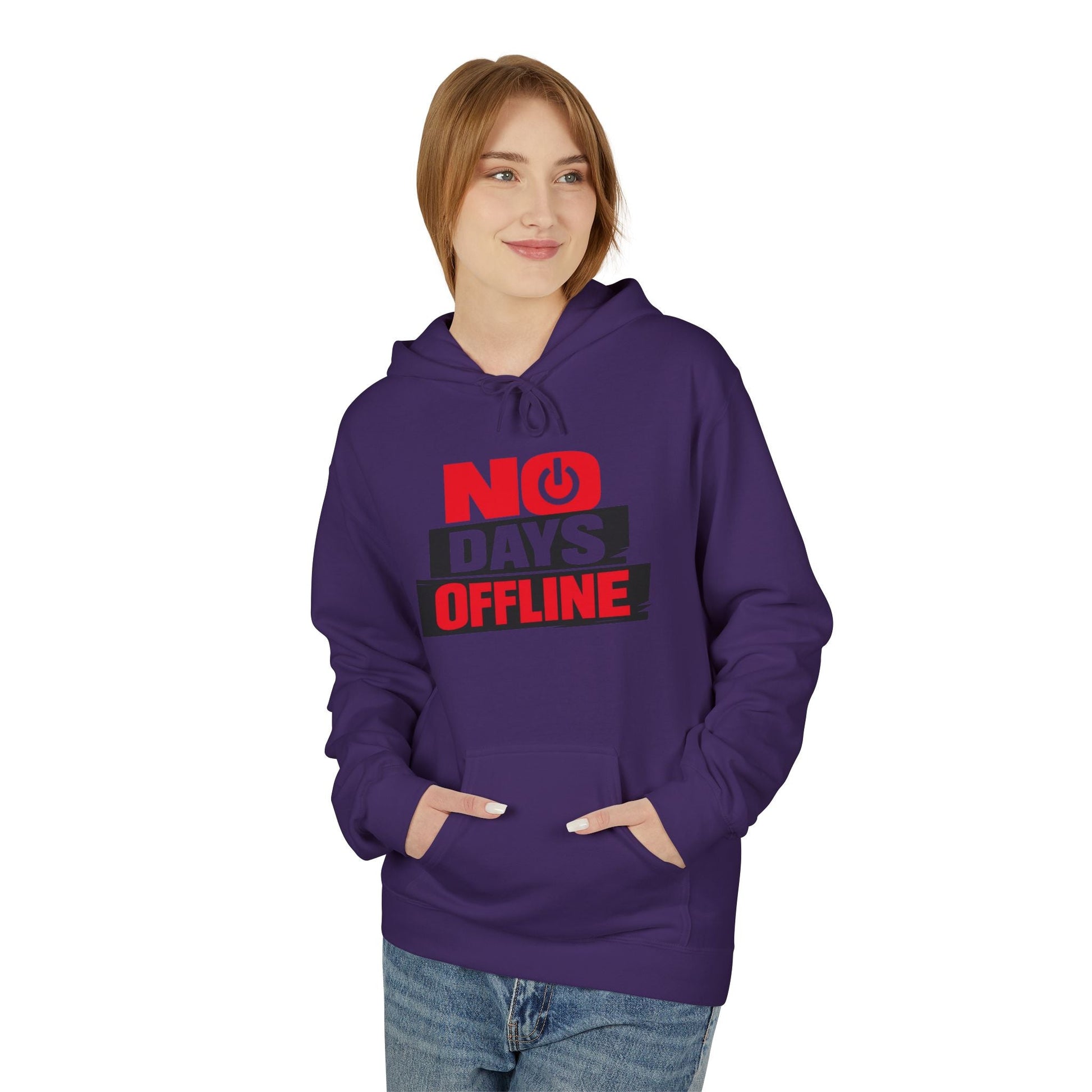 No Days Offline Hoodie — Gamer / Streamer Graphic Pullover Printify