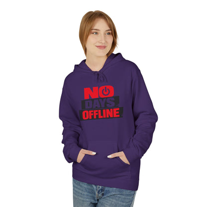 No Days Offline Hoodie — Gamer / Streamer Graphic Pullover Printify