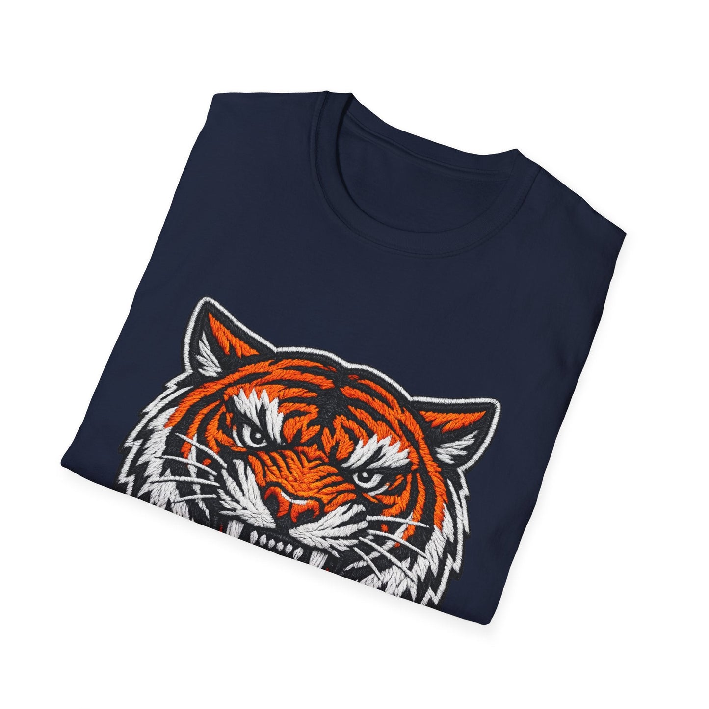Tiger Head Graphic T-Shirt — Fierce Roaring Mascot Tee Printify