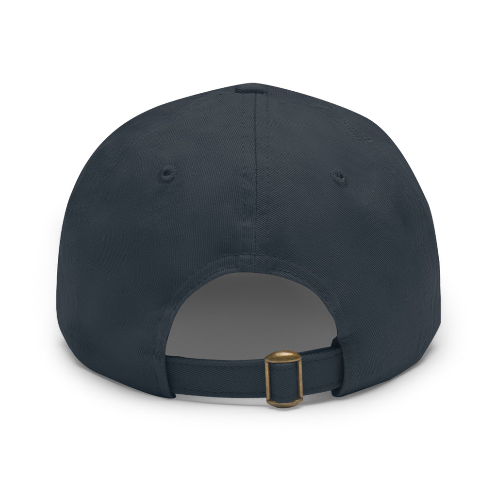 Dad Hat — Round Leather Patch 'HOPE' Cap