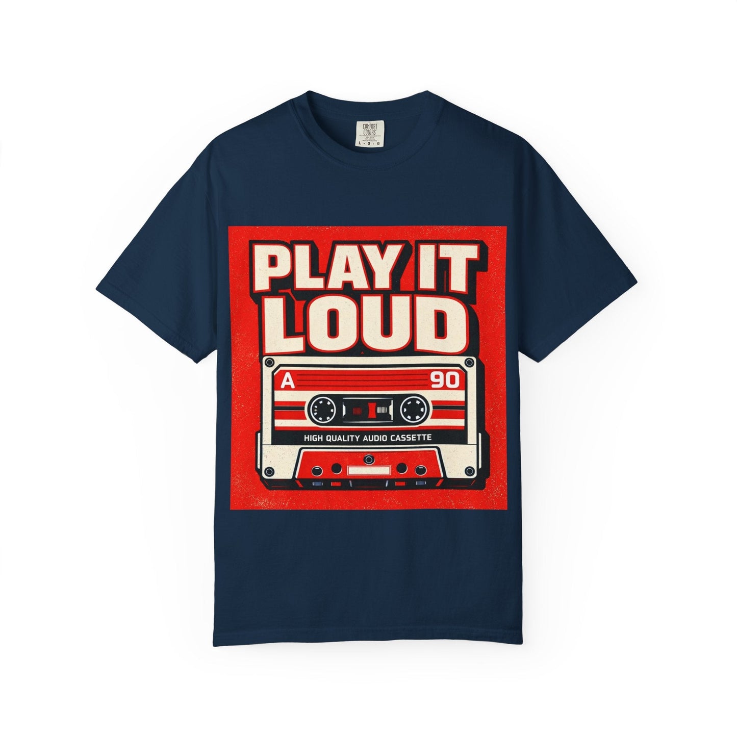 Play It Loud Retro Cassette T-Shirt Printify