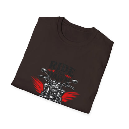 Ride Till Dawn Motorcycle T-Shirt Printify