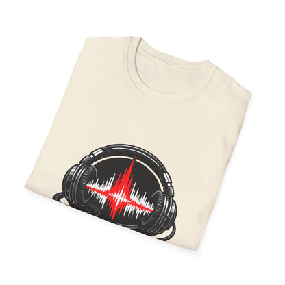 Sound Engineer T-Shirt — Headphones & Waveform Audio Tech Tee Printify