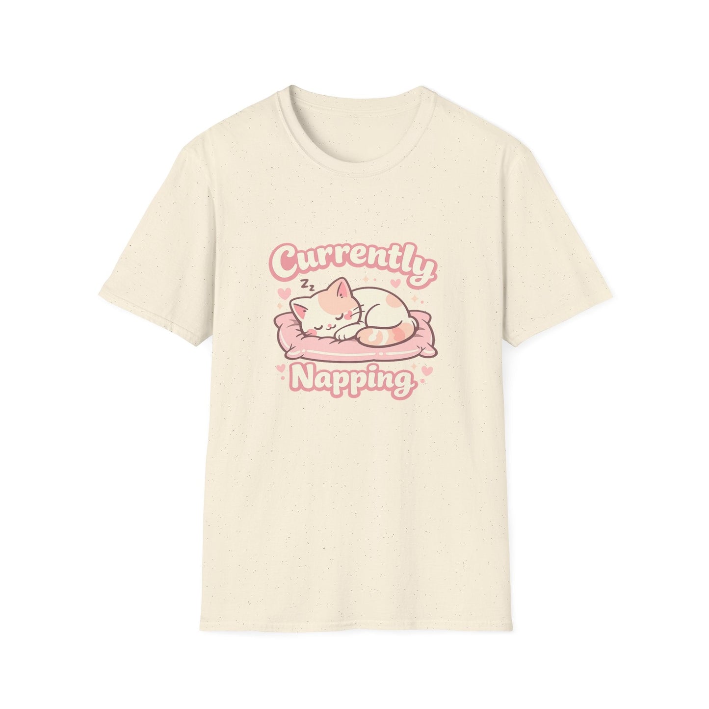Cat Napping T-Shirt — Cute Sleeping Cat Tee for Cat Lovers Printify