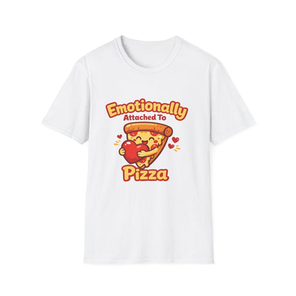 Pizza Lover T‑Shirt — "Emotionally Attached to Pizza" Cute Graphic Tee Printify
