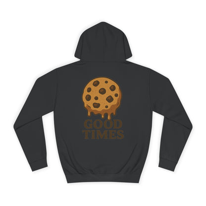 Unisex Cookie “Good Times” Hoodie – Chocolate Chip Graphic Sweatshirt Printify