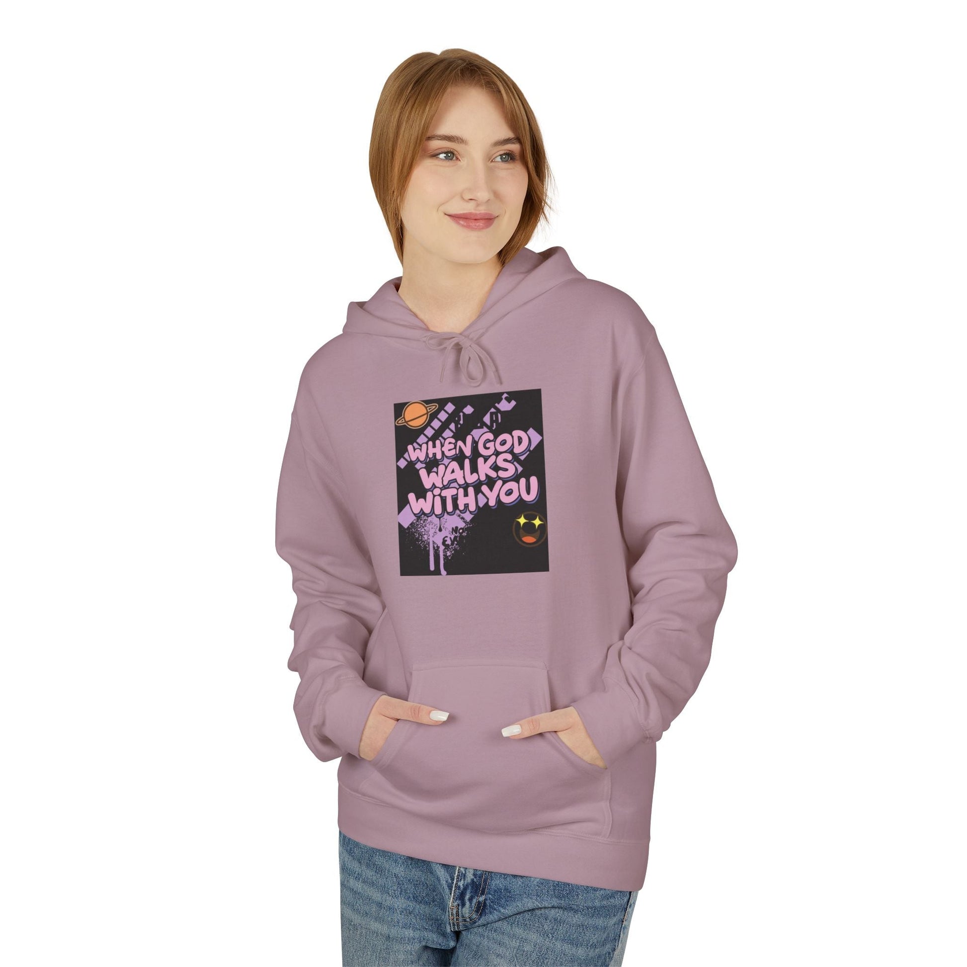 Where God Walks With You Hoodie — Faith-Based Comfort Pullover Printify