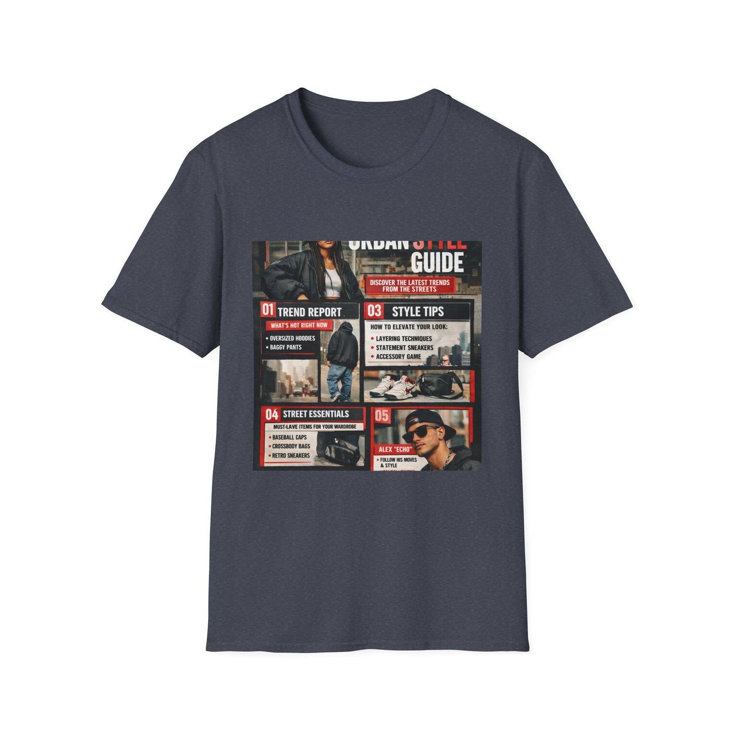 Urban Style Guide T-Shirt — Vintage Streetwear Graphic Tee Printify
