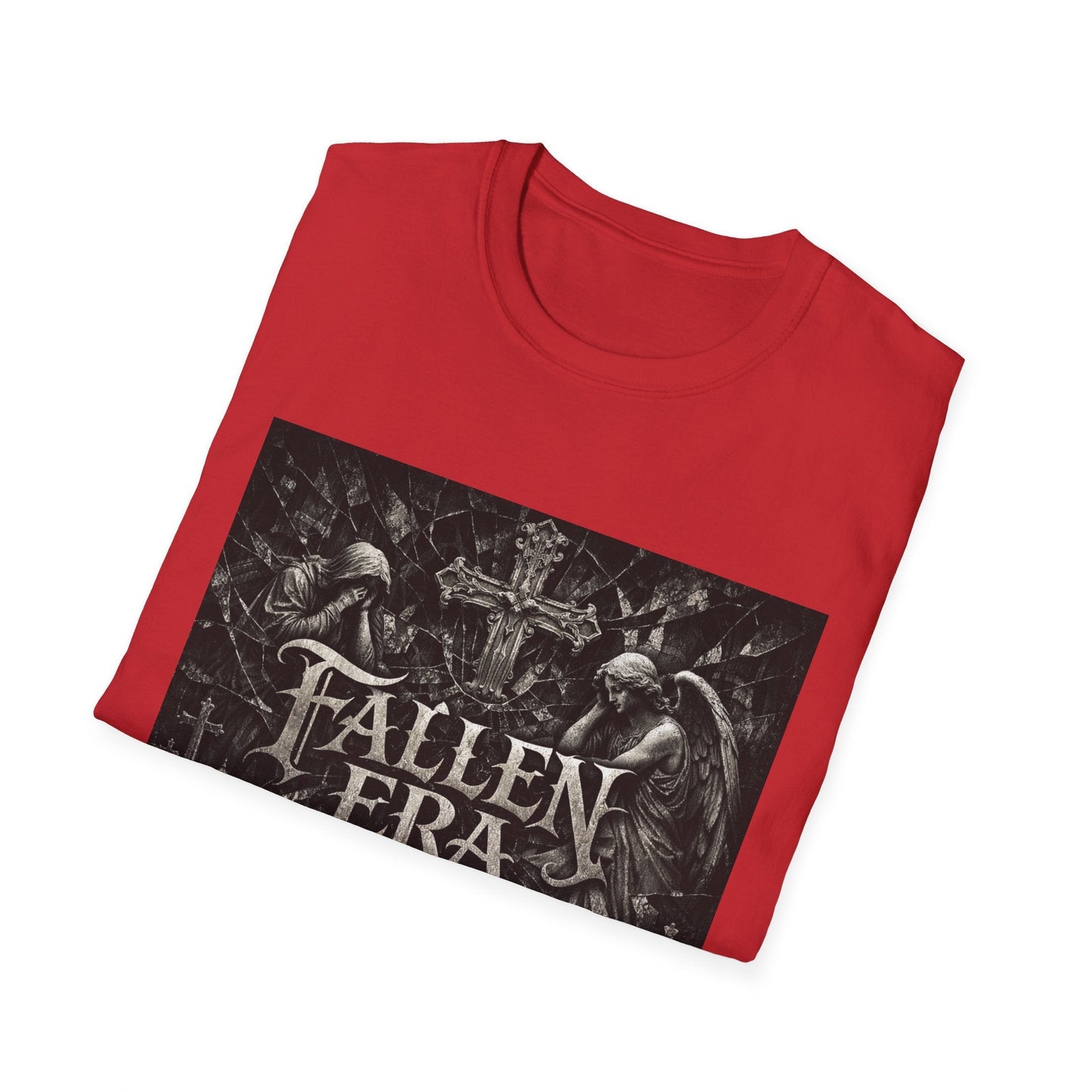 T-Shirt — Fallen Era Gothic Band Tee (Skulls, Angels & Cross) Printify