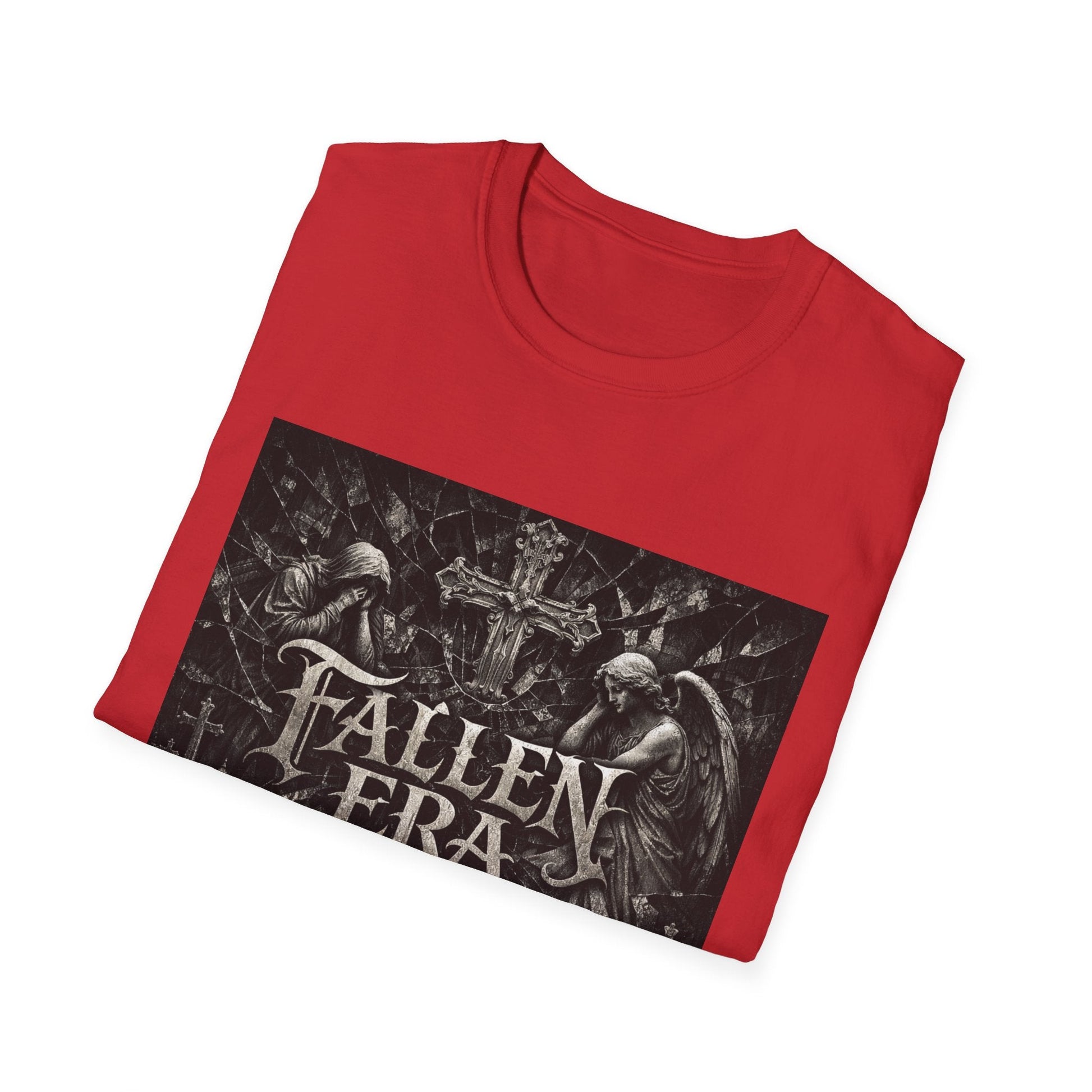 T-Shirt — Fallen Era Gothic Band Tee (Skulls, Angels & Cross) Printify