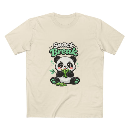 Snack Break Panda T-Shirt — Cute Panda Eating Bamboo Graphic Tee Printify