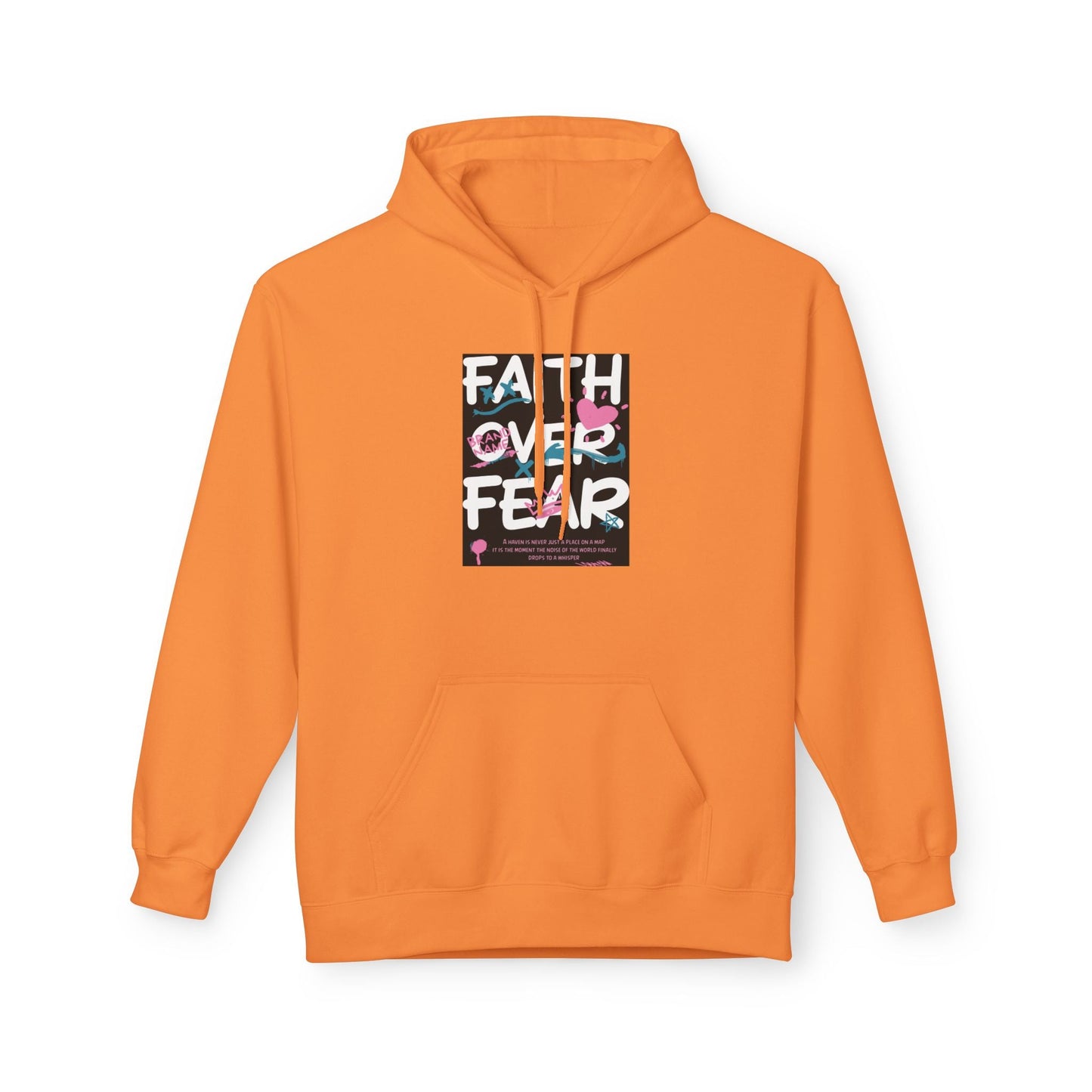 Faith Over Fear Hoodie — Floral Christian Inspiration Sweatshirt Printify