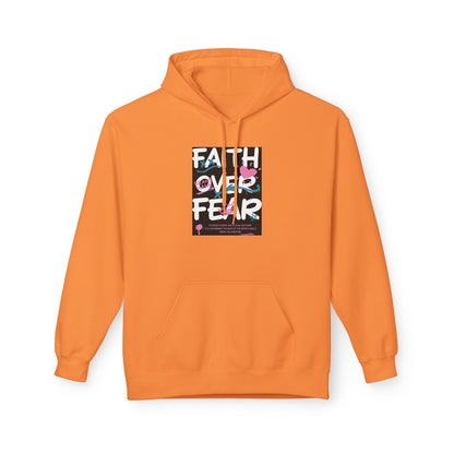 Faith Over Fear Hoodie — Floral Christian Inspiration Sweatshirt Printify