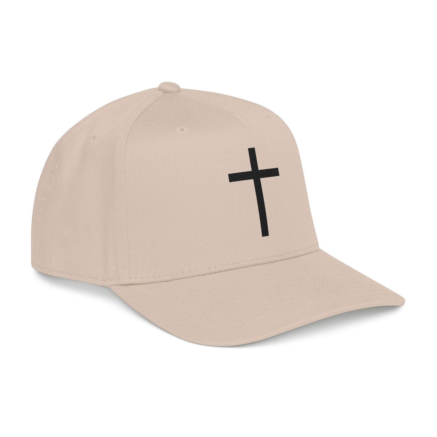 Christian Cross Baseball Cap — Minimal Embroidered Faith Hat Printify