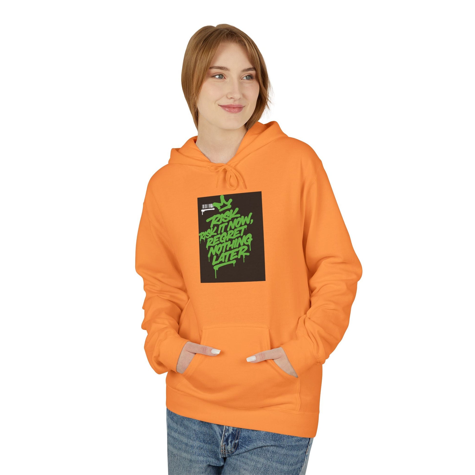 Retro Green Script Graphic Hoodie — "Push Your Limits" Streetwear Pullover Printify
