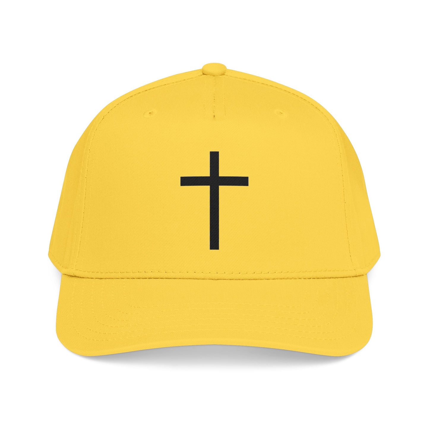 Christian Cross Baseball Cap — Minimal Embroidered Faith Hat Printify
