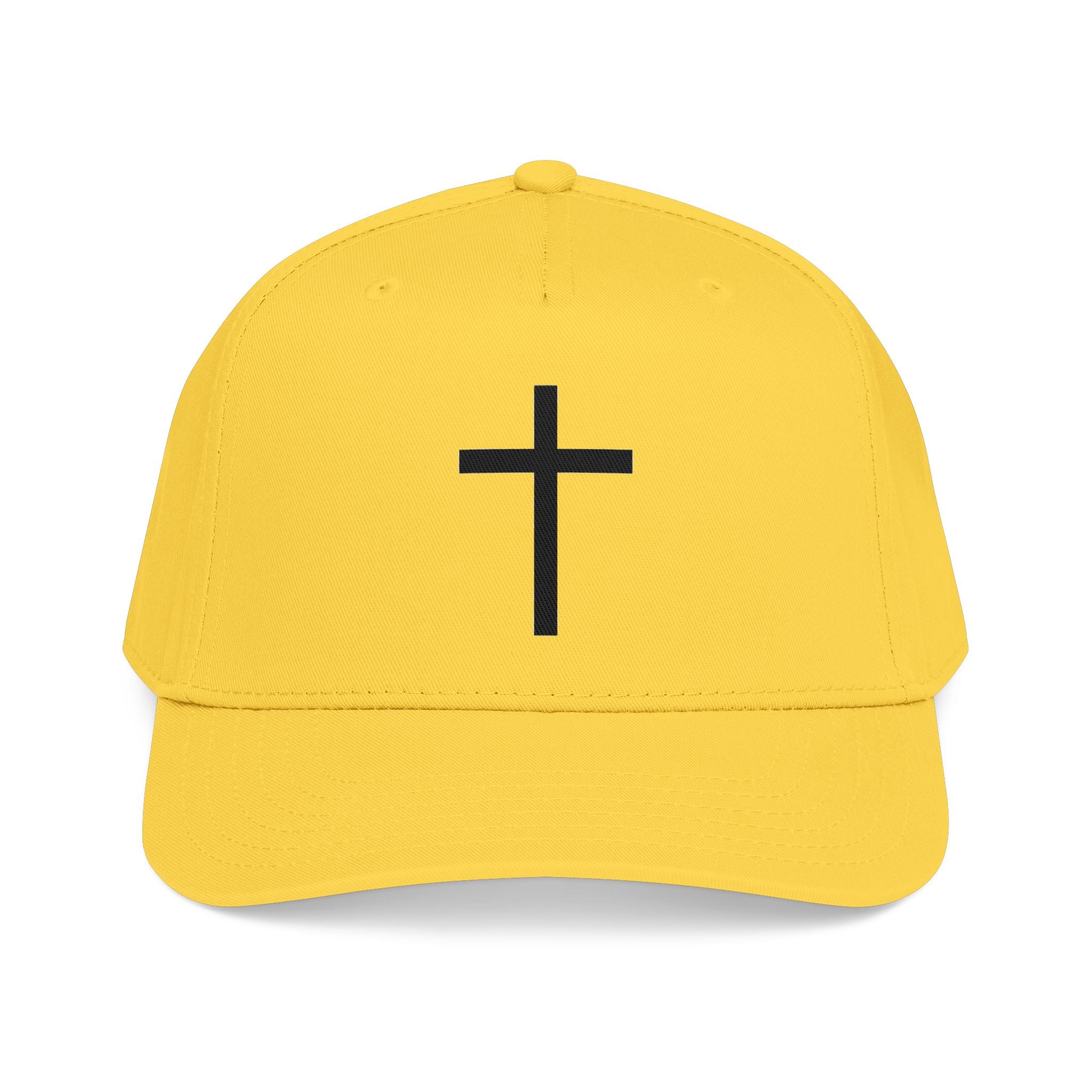Christian Cross Baseball Cap — Minimal Embroidered Faith Hat