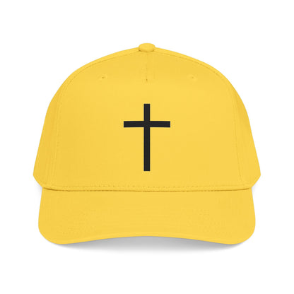 Christian Cross Baseball Cap — Minimal Embroidered Faith Hat Printify