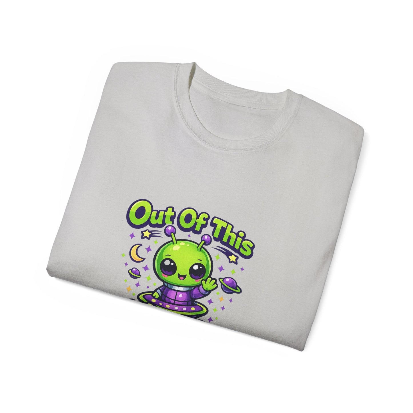 Out of This World Cute Alien Graphic T-Shirt Printify