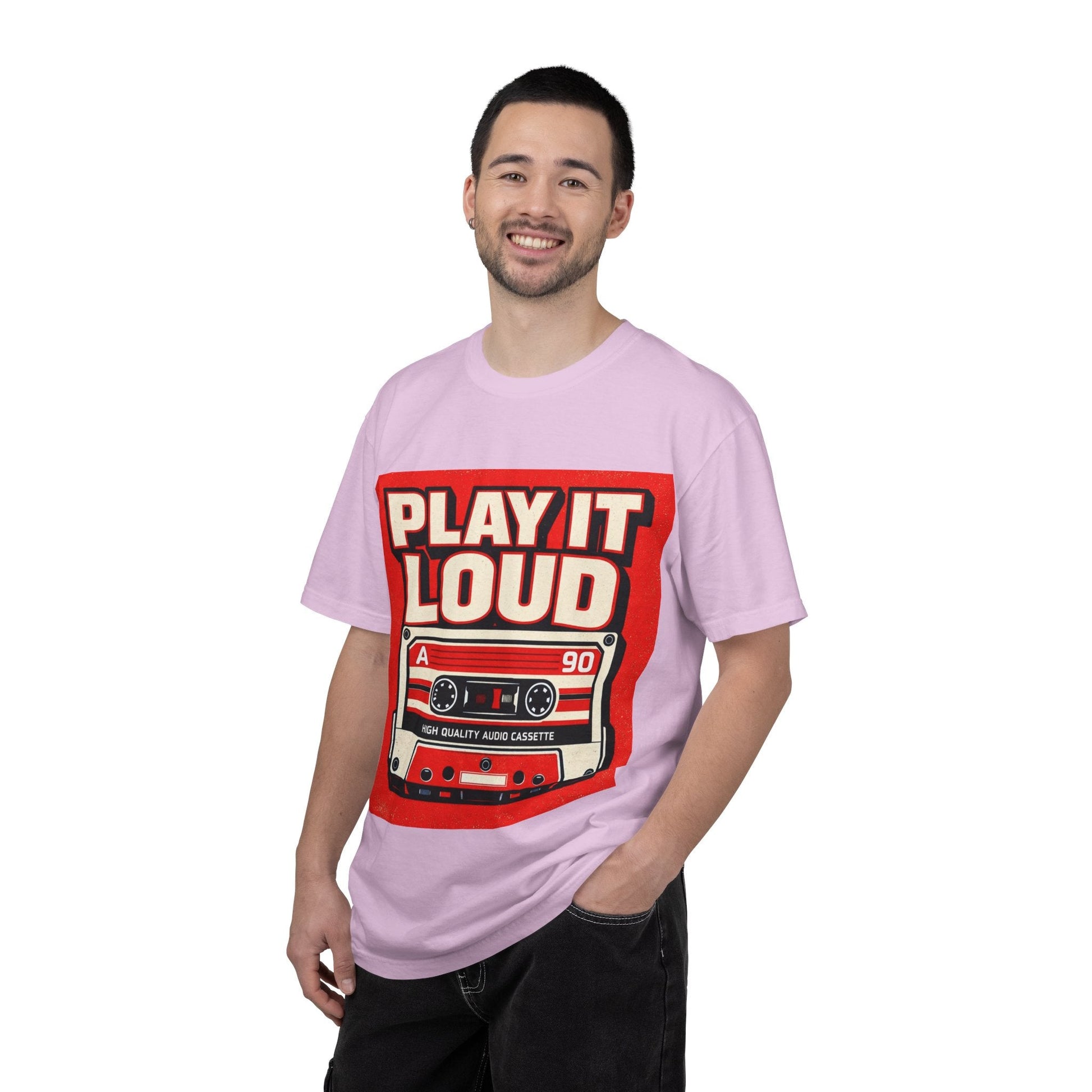 Play It Loud Retro Cassette T-Shirt Printify