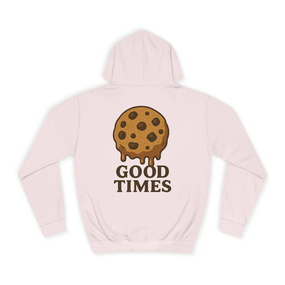 Unisex Cookie “Good Times” Hoodie – Chocolate Chip Graphic Sweatshirt Printify