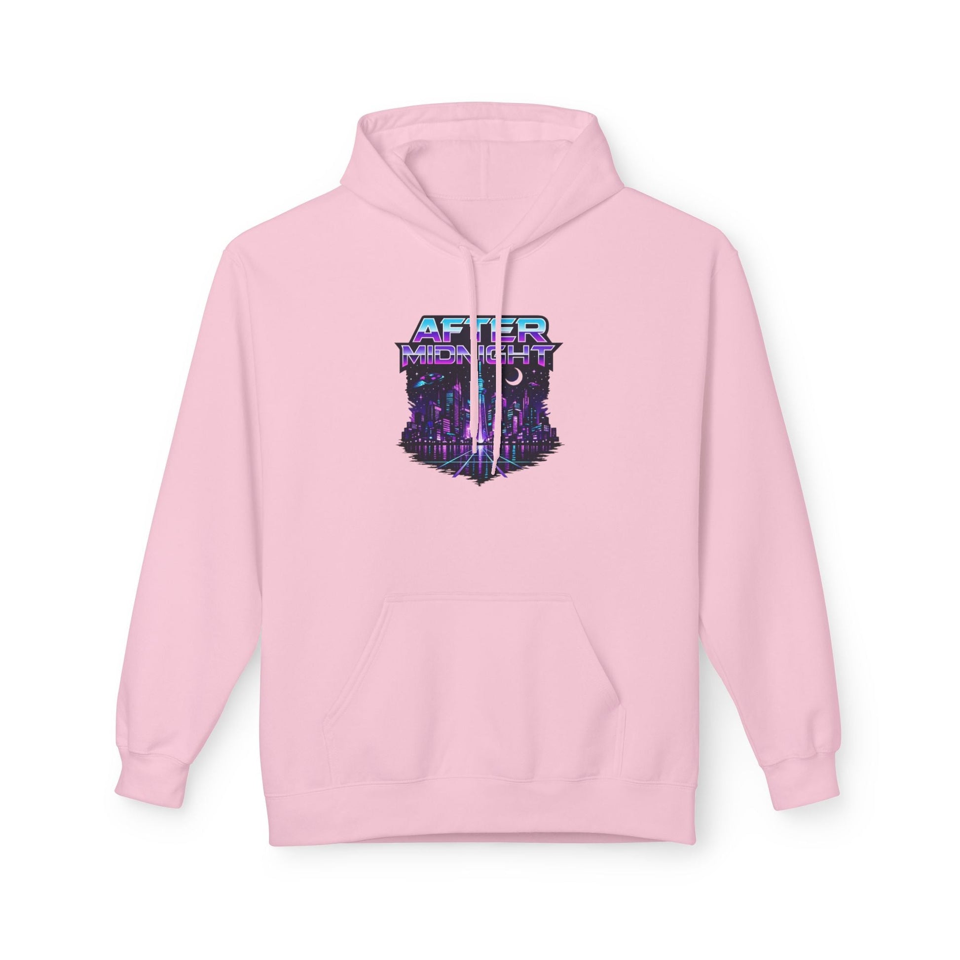 Cyberpunk City 'AFTER' Graphic Hoodie — Retro Futuristic Streetwear Printify