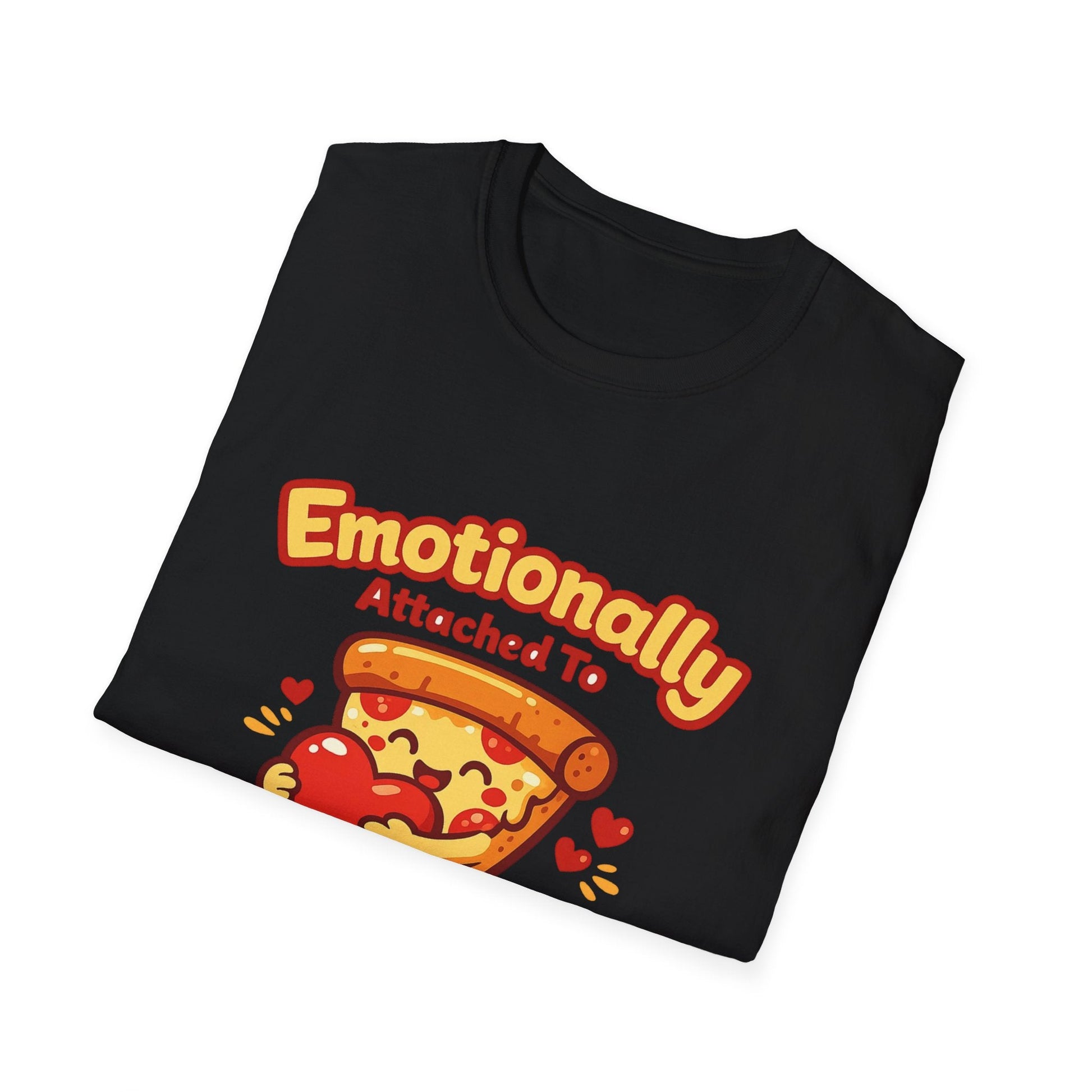 Pizza Lover T‑Shirt — "Emotionally Attached to Pizza" Cute Graphic Tee Printify