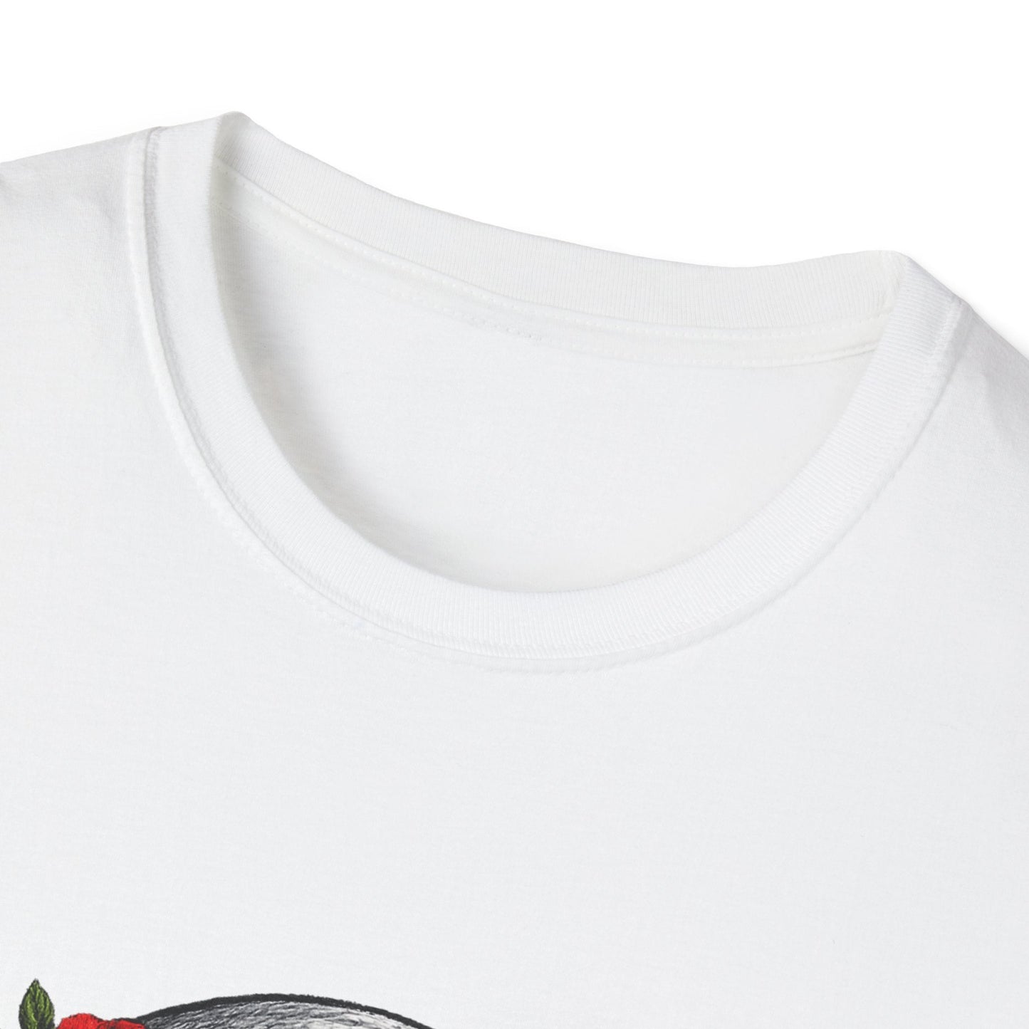 Floral Skull Tee — Gothic Rose Skull T-Shirt for Day of the Dead & Edgy Style Printify