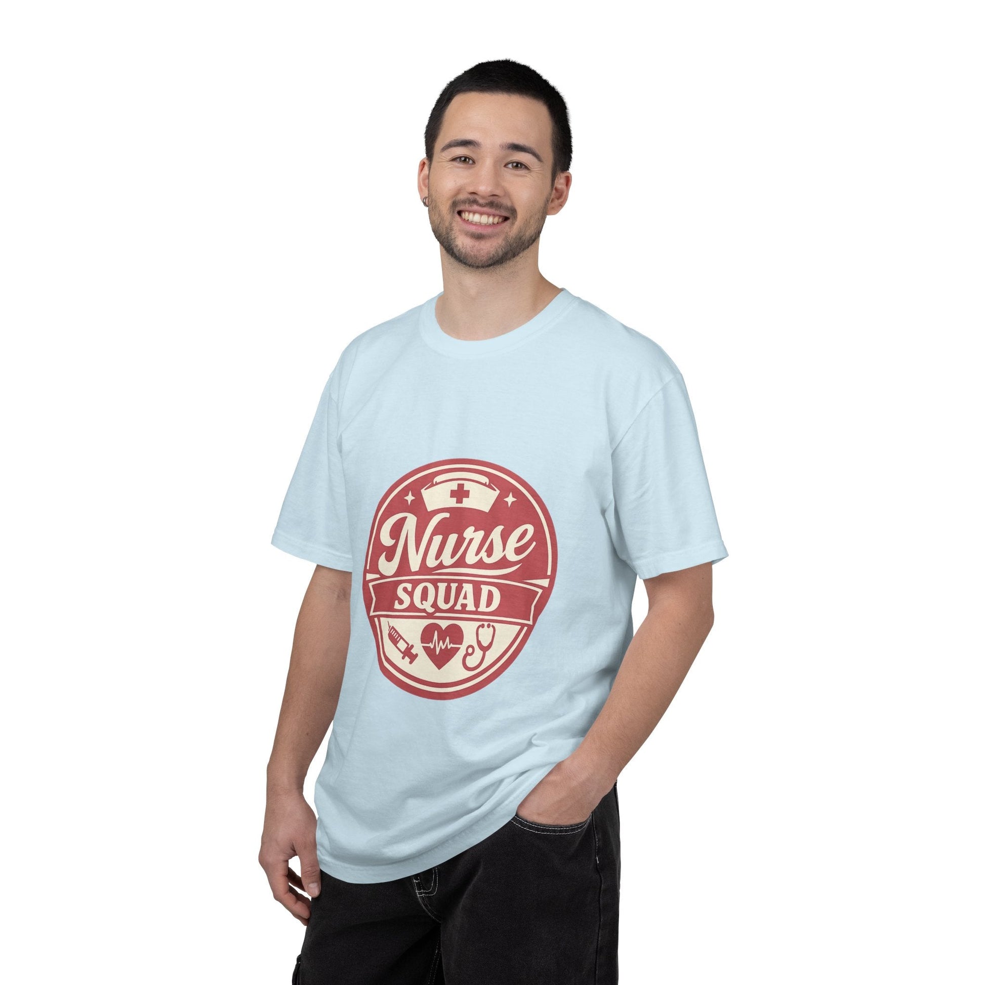 Nurse Squad T-Shirt — Retro Medical Badge Tee for Nurses & Healthcare Teams Printify