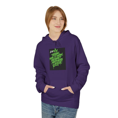 Retro Green Script Graphic Hoodie — "Push Your Limits" Streetwear Pullover Printify
