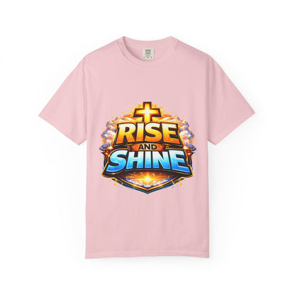 Rise and Shine Christian T-Shirt for Men – Inspirational Graphic Tee Printify